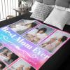 Esthqetic Custom Blanket With Picture Custom Photo Blanket Personalized Valentines Day Blanket with Pictures Customized Mothers day Photo Throw Blanket Custom Birthday Gifts for Kids Wife Women view 4