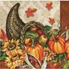 Harvest Cornucopia Paper Beverage Napkins 16 Pack view 1