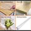 AYLFBFU Coffee Table Cloth 12x14 Inch, Portable, Waterproof, Oil Proof, Picnic Tablecloth Skin-Friendly Child-Friendly,Christmas Tablecloth for Kitchen Office and Dining Table, Clear 1.5mm view 4