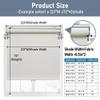 AOSKY Cordless Roller Shades Blackout Blinds for Windows Room Darkening Rolled Up Shades with Spring System, UV Protection Window Shades Door Blinds for Home and Office (34" W x 72" H, Ivory) view 3