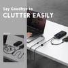 SmiLife Black Cable Clips 9 PCS, Adhesive Cable Organizer Phone Charging Cord Holder, Wire Organizer for Desk view 3