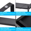 uxcell Expandable Cabinet Shelf Organizers, Kitchen Counter Shelves, Metal Spice Racks, Stackable Counter Storage Shelf (Black 14"-23.6" L x 11" W x 10.3" H) view 3