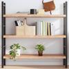 vidaXL Wall Shelf, Floating Shelf, Wall Mounted Storage Display Shelf for Living Room Bathroom, Farmhouse Style, Light Brown Treated Solid Wood Oak view 2