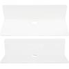 Cabilock 2pcs Acrylic Floating Shelf Wall-Mounted Storage Organizer for Bathroom Kitchen Bedroom Office Multi-Functional Display Rack Adhesive Installation view 1