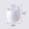 TOWINE Garbage Can Small Decorative Trash Can Desk Trash Can Small Paper Basket Desktop Trash Can with Lid Garbage Recycling Bin 1.05 Gallons view 2
