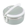 EVGATSAUTO Lunch Box, Portable Stainless Steel Blue Thermal Insulated Rice Noddles Lunch Box Food Container (1 Layer 27x13.5x22.5cm / 10.63x5.31x8.86in) view 1
