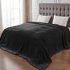 Edenleaf Big Oversized Soft Blanket, Giant Fleece Companion 120x120, California King Warm Blanket for Whole Family, Bed, Sofa, Couch, Travel, Camping 120x120 Black view 2