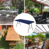 6 Pack Stretch Fabric Table Top Cap Cover, fits 8' Tables, Spandex Table Covers Washable Elastic Rectangle Tablecloth Protector for Indoor Outdoor Party Picnic Wedding, Navy Blue, 30" W x 96" L view 4