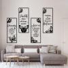 4 Pcs Dreams Faith Love Believe Metal Wall Decor, Inspirational Butterfly Wall Art, Metal Positive Quotes Butterfly Wall Art, Butterfly for Inspirational Word Sign Decors, Motivational for Home Office Decor (61x38 inches / 156x97.4 cm, Black) view 1