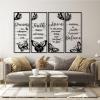 4 Pcs Dreams Faith Love Believe Metal Wall Decor, Inspirational Butterfly Wall Art, Metal Positive Quotes Butterfly Wall Art, Butterfly for Inspirational Word Sign Decors, Motivational for Home Office Decor (61x38 inches / 156x97.4 cm, Gold) view 2