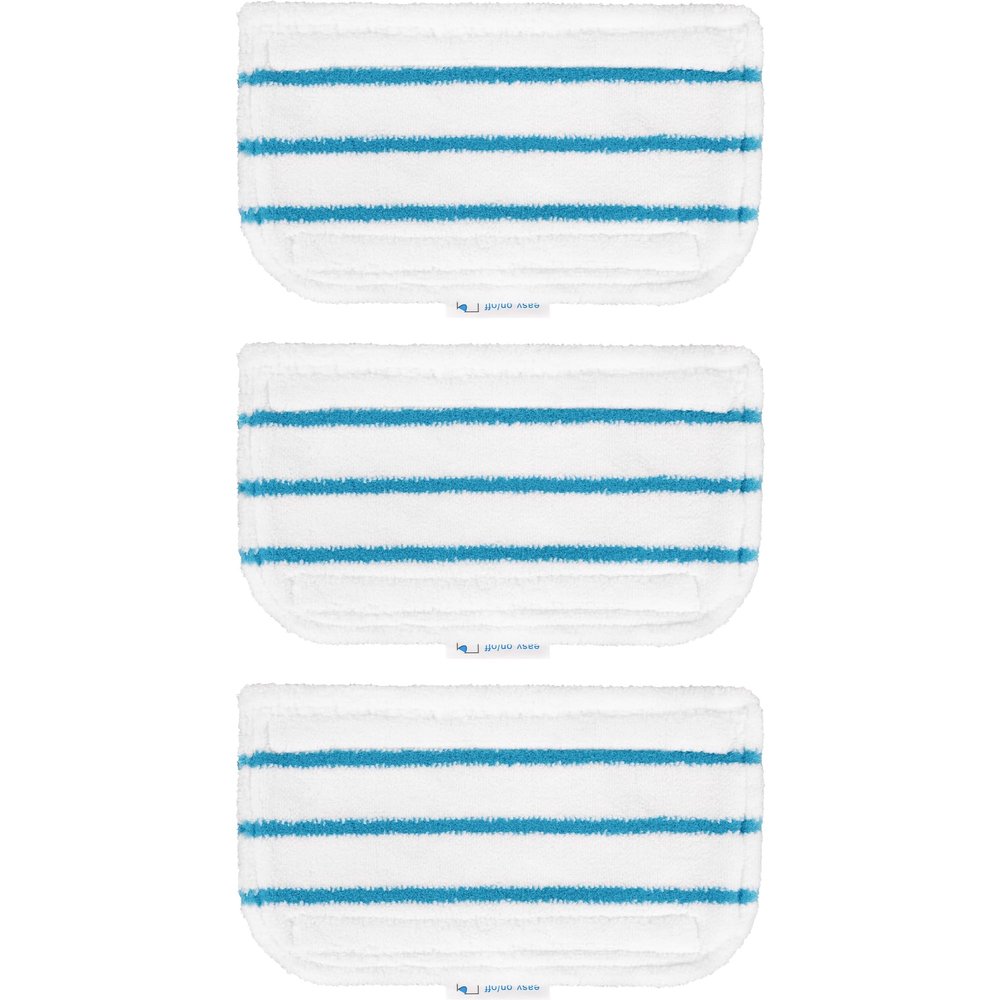BlueStars [Upgraded] Steam Mop Pads Replacement Compatible with Black and Decker Steam Mop SM1600, SM1610, SM1620, HSMC1321, HSMC1321APB, HSMC1361SGP, BDH1855SM, BDH1760SM, SMP20 - Pack of 3