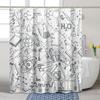 GDHBLING Science Shower Curtain Chemistry Graffiti Educational Shower Curtain for Kids Cartoon Fun Weighted Bathroom Decor Cloth Fabric Shower Curtain for Walk in Shower Washable,White,72x72 Inch view 1