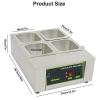 ENPAP Chocolate Melting Pot, Electric Chocolate Melting Machine,Commercial Electric Chocolate Tempering Machine 0~95/0~194 Chocolate Melter (Size : 4grid) view 2