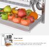 ANram 304 Stainless Steel Wall-Mounted Dish Drying Rack, Adjustable Height Dish Drainer with Cutting Board Holder, Dish Rack for Kitchen Organizer Space Saver - Silver view 4