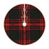MIZIBAO Christmas Tree Skirt Antique Menzies Hunting Clan Tartan Scottish Plaid Rustic Xmas Tree Skirts Mat Festive Decoration for Merry Christmas and New Year Holiday Party 30" view 2