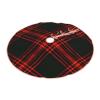 MIZIBAO Christmas Tree Skirt Antique Menzies Hunting Clan Tartan Scottish Plaid Rustic Xmas Tree Skirts Mat Festive Decoration for Merry Christmas and New Year Holiday Party 30" view 3