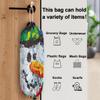 Abstract Christmas Snowman Plastic Bag Holder Wall Mount Plastic Bag Organizer Grocery Bag Storage Dispenser Washable Large Shopping Bags Carrier for Home Kitchen Travelling, 1 Pack view 3