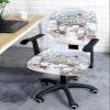 AMZRicher Christmas Snowman Office Chair Cover Stretchable Computer Chair Seat Cover Backrest Slipcovers, Stretchable Rotating Desk Chair Seat Cushion Split Protectors Black Plaid Truck Gnomes Gifts view 2