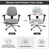 AMZRicher Christmas Snowman Office Chair Cover Stretchable Computer Chair Seat Cover Backrest Slipcovers, Stretchable Rotating Desk Chair Seat Cushion Split Protectors Black Plaid Truck Gnomes Gifts view 3