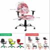 AMZRicher Valentine Roses Office Chair Cover Stretchable Computer Chair Seat Cover Backrest Slipcovers, Stretchable Rotating Desk Chair Seat Cushion Split Protectors Watercolor Red Pink Floral view 4