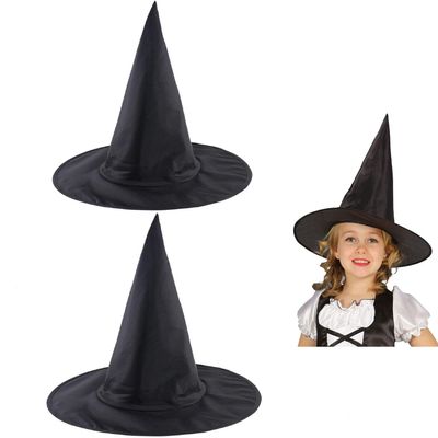 2Pcs Halloween Witch Hats Wizard Hats Costume Accessory for Party Decoration Party Favors Dressing Up