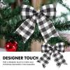 FOMIYES Christmas Bowknots, 12Pcs Bow Ornament Decorative Bowknots Pendant for Christmas Tree Wreaths Hanging Decor view 4