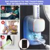 Automatic Toothpaste Dispenser,Wall Mounted Electric Toothpaste Dispenser for Kids and Adults,Toothpaste Dispenser for Bathroom (White view 2