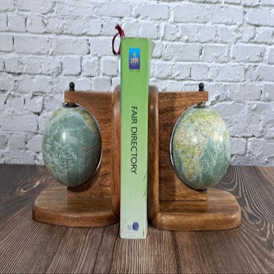 NAUTICAL COLLECTION | Decorative Globe bookends for Office, Kitchen, Living Room, Home Dcor and Gift Item,Book Selves Holder Modern Style Bookend