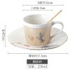 240ML Creative Stripe Physical Dynamic Reflection Reflection Ceramic Coffee Cup for office home restaurant cafe-Dynamic Hummingbird Gold view 2