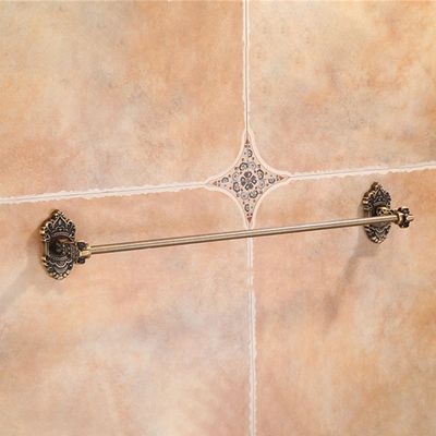 Brass Carved Paper Holder Bathroom Accessories Antique Bathroom Products Wall Mounted Brass Bathroom Hardware Set,50cm Towel Bar