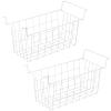 Orgneas 16.5 Inch Freezer Organizer Bins, Metal Wire Basket Bins, Replaces Chest Freezer Basket, Hangable, Sturdy, White view 1