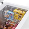 Orgneas 16.5 Inch Freezer Organizer Bins, Metal Wire Basket Bins, Replaces Chest Freezer Basket, Hangable, Sturdy, White view 2