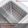 Orgneas 16.5 Inch Freezer Organizer Bins, Metal Wire Basket Bins, Replaces Chest Freezer Basket, Hangable, Sturdy, White view 4