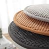 1/2/4 Packs Solid Color Round Seat Pads, Non-slip Chair Cushion With Elastic Ties Hooks, Small Round Stool Seat Cushion, Rattan Chair Seat Cushions ( Color : Coffee , Size : 40*40cm(4packs) ) view 2