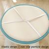 1/2/4 Packs Solid Color Round Seat Pads, Non-slip Chair Cushion With Elastic Ties Hooks, Small Round Stool Seat Cushion, Rattan Chair Seat Cushions ( Color : Coffee , Size : 40*40cm(4packs) ) view 4