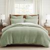 Levtex Home Mills Waffle Queen Duvet Cover Set (90x94in) with 2 Pillow Shams (26x20in) - Desert Sage - 100% Cotton Queen Size Duvet Cover Set - Soft, Pre-Washed view 1
