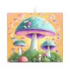 Fantasy Mushroom Washable Kitchen Countertop Drying Mat 16x18in For Halloween Christmas Housewarming Gift Dishes Drainer view 1