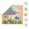 Fantasy Mushroom Washable Kitchen Countertop Drying Mat 16x18in For Halloween Christmas Housewarming Gift Dishes Drainer view 2