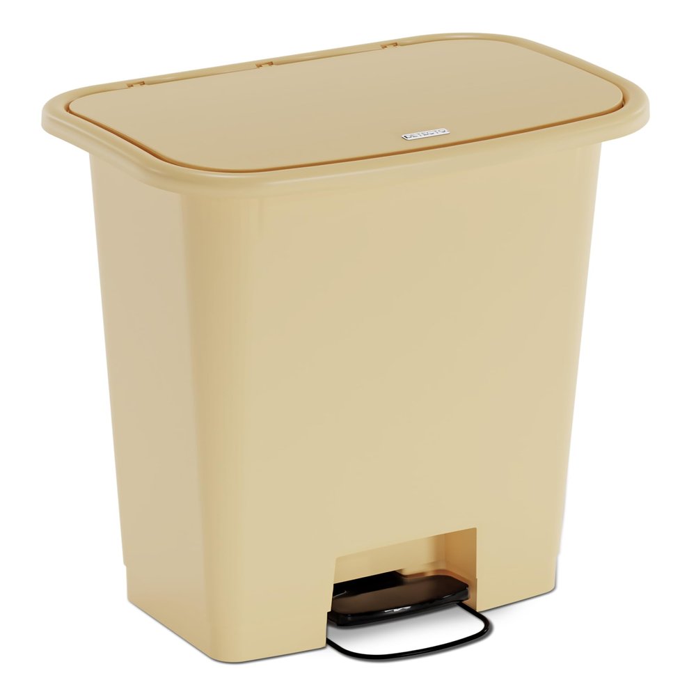 Detecto, WM-13BEG, Waste Mate Plastic Waste Receptacle, 13 Gallon, Beige