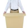 Detecto, WM-13BEG, Waste Mate Plastic Waste Receptacle, 13 Gallon, Beige view 4