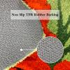 Abeigoi Sunflowers Runner Rugs,4 Red Floral Mat Floral Shaped Bath Rug Thick Washable Carpet Handmade Absorbent Shaggy Area Rugs for Bedroom Bathroom Shower/Doormat 23.6''x63'' view 4