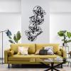 Cadeali Butterfly Metal Wall Decor, Dragonfly Metal Wall Art, Hanging Ornament Sculptures Large, Metal Animal Wall Decor, Home and Outdoor Decoration, Wall Hanging (43x26 inches / 109x65 cm, Black) view 1