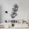 Cadeali Butterfly Metal Wall Decor, Dragonfly Metal Wall Art, Hanging Ornament Sculptures Large, Metal Animal Wall Decor, Home and Outdoor Decoration, Wall Hanging (43x26 inches / 109x65 cm, Black) view 2