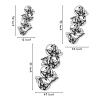 Cadeali Butterfly Metal Wall Decor, Dragonfly Metal Wall Art, Hanging Ornament Sculptures Large, Metal Animal Wall Decor, Home and Outdoor Decoration, Wall Hanging (43x26 inches / 109x65 cm, Black) view 3