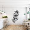Cadeali Butterfly Metal Wall Decor, Dragonfly Metal Wall Art, Hanging Ornament Sculptures Large, Metal Animal Wall Decor, Home and Outdoor Decoration, Wall Hanging (43x26 inches / 109x65 cm, Black) view 4