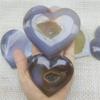 IPUDIS Specimen Healed Natural polishing Quartz Folk Crafts Agate Cluster Heart Crystal for Wedding Gifts As a Gift view 3
