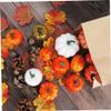 XJKLBYQ Thanksgiving Decoration Set Artificial Pumpkins Fake Maple Leaves AcornsPinecones Mini Autumn Harvest Decorations, Set of 86 Thanksgiving Decor view 2