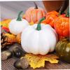 XJKLBYQ Thanksgiving Decoration Set Artificial Pumpkins Fake Maple Leaves AcornsPinecones Mini Autumn Harvest Decorations, Set of 86 Thanksgiving Decor view 4