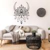 Fayholy Mandala Wall Decor, Metal Lotus Flower Wall Art, Lotus Metal Wall Art, Metal Mandala Wall Art, Lotus Wall Hanging, Yoga Wall Decor, Spiritual Wall Art, Home Decor (Gold, 39"x 56"| 100x144cm) view 2