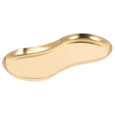 Alipis 2pcs Stainless Steel Decorative Jewelry Tray Sunglasses Shaped Trinket Dish for Vanity Dresser Bathroom Elegant Makeup Organizer for Necklaces and Perfume